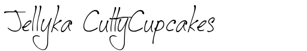 Jellyka CuttyCupcakes font preview